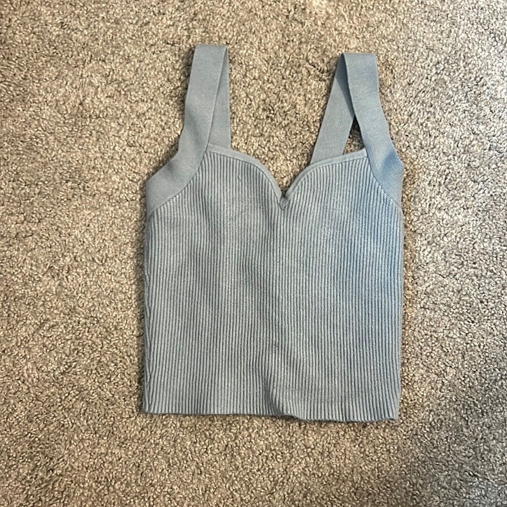 Abercrombie & Fitch Sweetheart Neckline Ribbed Tank